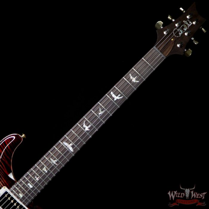 PRS Wild West Guitars 20th Anniversary Limited Run # 31 of 40 Wood Library Artist Package Custom 24 Flame Maple Neck Charcoal Cherry Burst - Image 8
