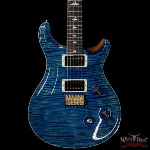 PRS Wild West Guitars 20th Anniversary Limited Run # 32 of 40 Wood Library Artist Package Custom 24 Flame Maple Neck River Blue - Image 3
