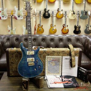 PRS Wild West Guitars 20th Anniversary Limited Run # 32 of 40 Wood Library Artist Package Custom 24 Flame Maple Neck River Blue - Image 11