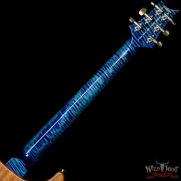PRS Wild West Guitars 20th Anniversary Limited Run # 32 of 40 Wood Library Artist Package Custom 24 Flame Maple Neck River Blue - Image 10