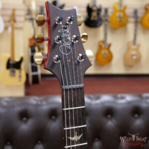 PRS Wild West Guitars 20th Anniversary Limited Run # 35 of 40 Wood Library Artist Package Custom 24 Flame Maple Neck Brazilian Rosewood Board Blood Orange - Image 4
