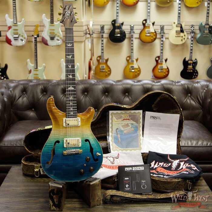 PRS Wild West Guitars 20th Anniversary Limited Run # 2 of 40 Wood Library Artist Package Hollowbody I Piezo HB1 Beach Cross Fade(Private Stock Color) - Image 11