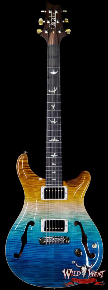 PRS Wild West Guitars 20th Anniversary Limited Run # 2 of 40 Wood Library Artist Package Hollowbody I Piezo HB1 Beach Cross Fade(Private Stock Color)