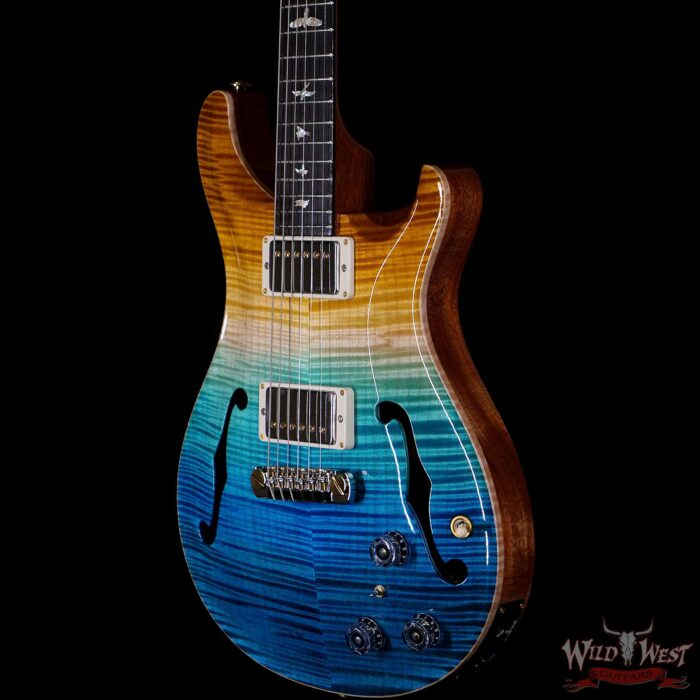 PRS Wild West Guitars 20th Anniversary Limited Run # 9 of 40 Wood Library Artist Package Hollowbody I Piezo HB1 Beach Cross Fade(Private Stock Color) - Image 2