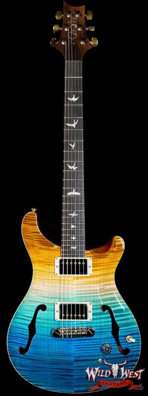 PRS Wild West Guitars 20th Anniversary Limited Run # 9 of 40 Wood Library Artist Package Hollowbody I Piezo HB1 Beach Cross Fade(Private Stock Color)