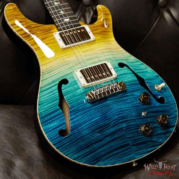 PRS Wild West Guitars 20th Anniversary Limited Run # 7 of 40 Wood Library Artist Package Hollowbody I Piezo HB1 Beach Cross Fade(Private Stock Color) - Image 9