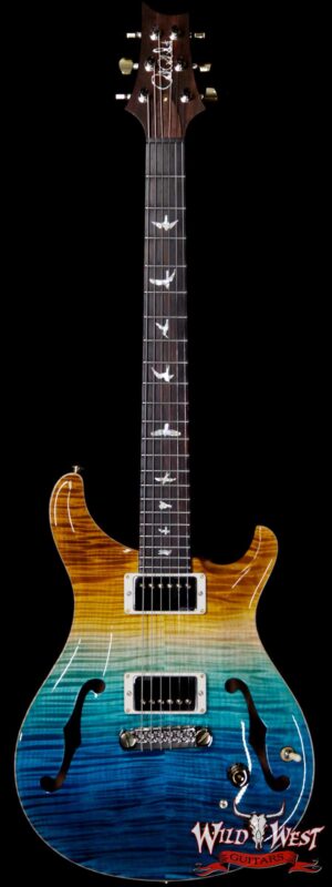 PRS Wild West Guitars 20th Anniversary Limited Run # 7 of 40 Wood Library Artist Package Hollowbody I Piezo HB1 Beach Cross Fade(Private Stock Color)