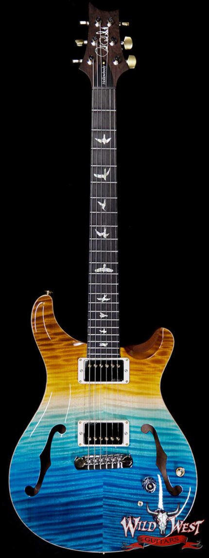 PRS Wild West Guitars 20th Anniversary Limited Run # 6 of 40 Wood Library Artist Package Hollowbody I Piezo HB1 Beach Cross Fade(Private Stock Color)
