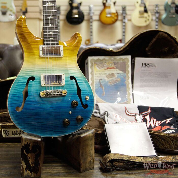 PRS Wild West Guitars 20th Anniversary Limited Run # 3 of 40 Wood Library Artist Package Hollowbody I Piezo HB1 Beach Cross Fade(Private Stock Color) - Image 11