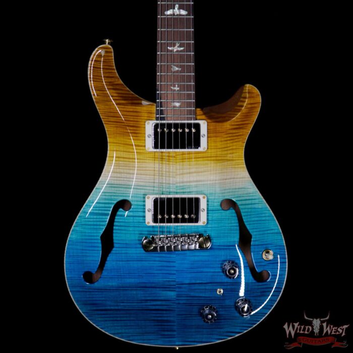 PRS Wild West Guitars 20th Anniversary Limited Run # 4 of 40 Wood Library Artist Package Hollowbody I Piezo HB1 Beach Cross Fade(Private Stock Color) - Image 3
