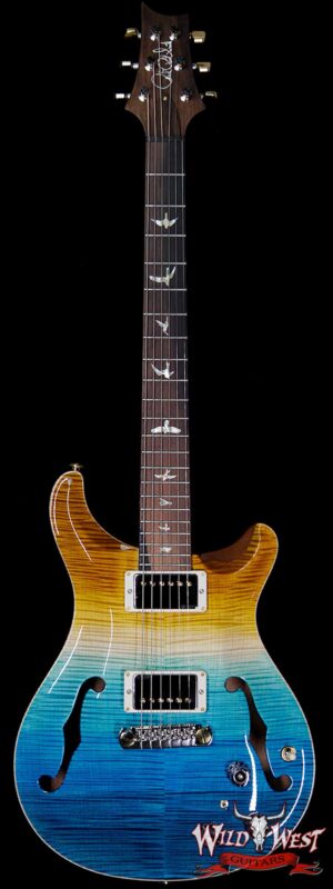 PRS Wild West Guitars 20th Anniversary Limited Run # 4 of 40 Wood Library Artist Package Hollowbody I Piezo HB1 Beach Cross Fade(Private Stock Color)