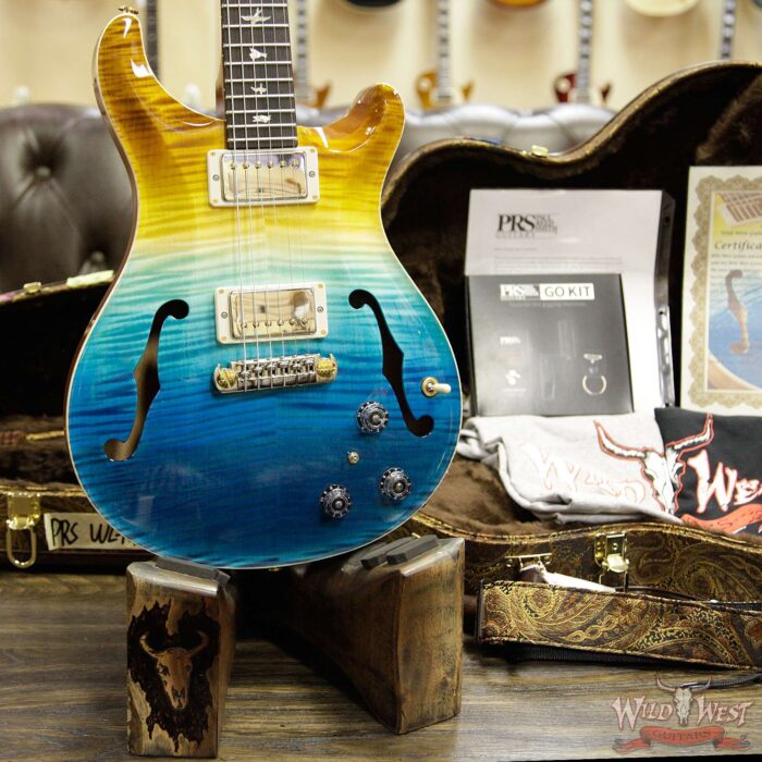 PRS Wild West Guitars 20th Anniversary Limited Run # 5 of 40 Wood Library Artist Package Hollowbody I Piezo HB1 Beach Cross Fade(Private Stock Color) - Image 12