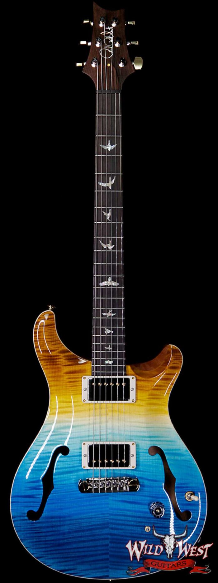 PRS Wild West Guitars 20th Anniversary Limited Run # 5 of 40 Wood Library Artist Package Hollowbody I Piezo HB1 Beach Cross Fade(Private Stock Color) - Image 1