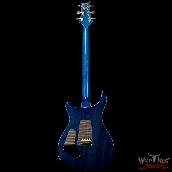 PRS Wood Library 10 Top Custom 24 Korina Neck with Cocobolo Fingerboard Charcoal Blue Burst - Image 5
