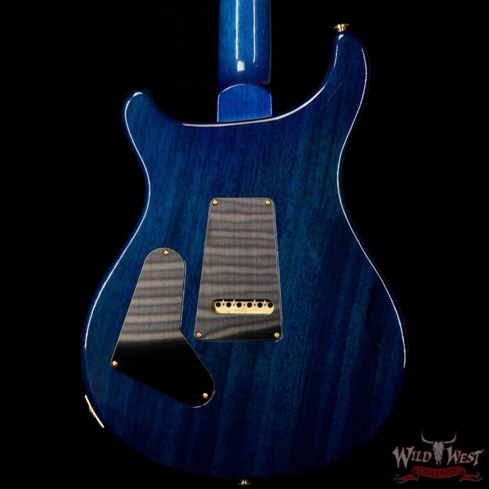 PRS Wood Library 10 Top Custom 24 Korina Neck with Cocobolo Fingerboard Charcoal Blue Burst - Image 6