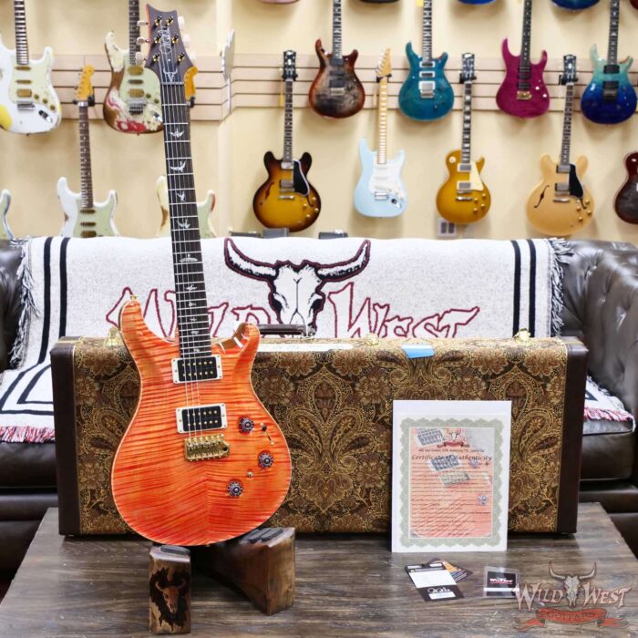 PRS Wild West Guitars 25th Anniversary Limited Run Wood Library Artist Package Custom 24 Piezo Salmon (Private Stock Color) 8.00 LBS (US Only / No International Shipping) - Image 6