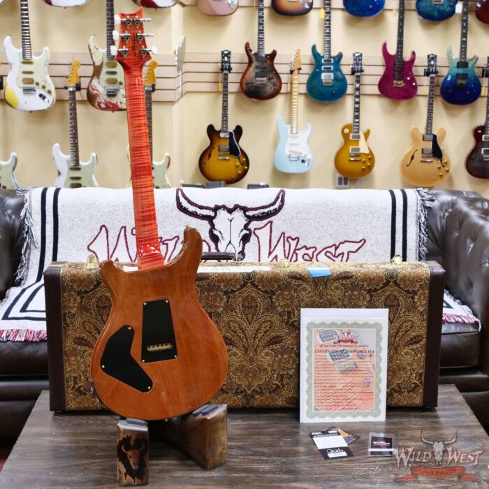 PRS Wild West Guitars 25th Anniversary Limited Run Wood Library Artist Package Custom 24 Piezo Salmon (Private Stock Color) 8.00 LBS (US Only / No International Shipping) - Image 9