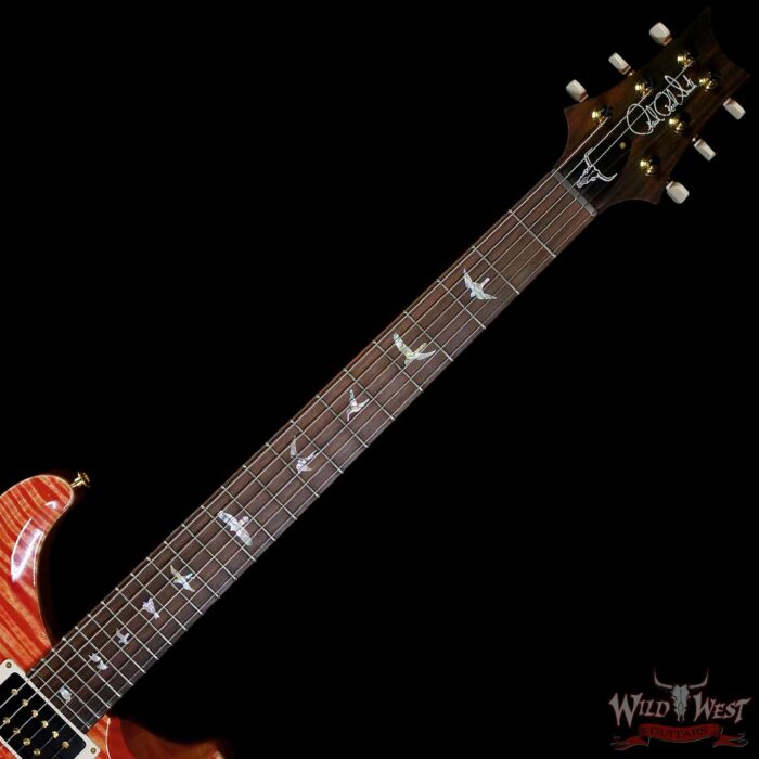 PRS Wild West Guitars 25th Anniversary Limited Run Wood Library Artist Package Custom 24 Piezo Salmon (Private Stock Color) 8.40 LBS (US Only / No International Shipping) - Image 4