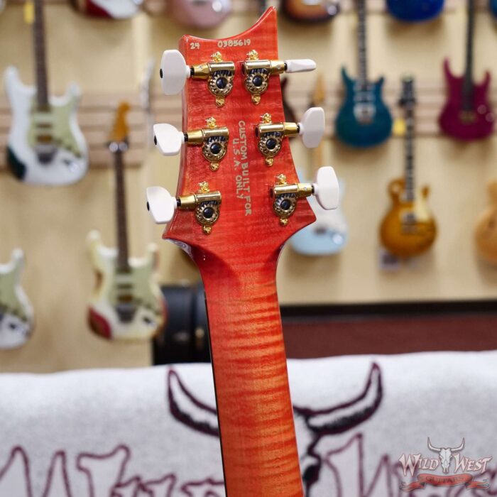 PRS Wild West Guitars 25th Anniversary Limited Run Wood Library Artist Package Custom 24 Piezo Salmon (Private Stock Color) 8.40 LBS (US Only / No International Shipping) - Image 10