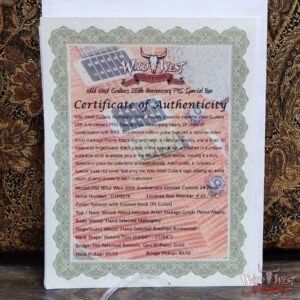 PRS Wild West Guitars 25th Anniversary Limited Run Wood Library Artist Package Custom 24 Piezo Salmon (Private Stock Color) 8.40 LBS (US Only / No International Shipping) - Image 12