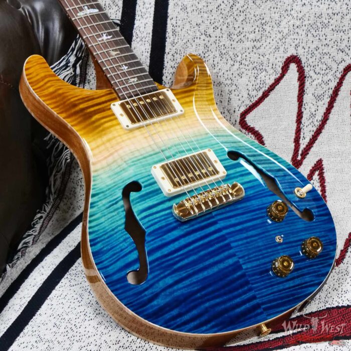 PRS Wild West Guitars 25th Anniversary Limited Run Wood Library Artist Package Hollowbody II Piezo Beach Fade (Private Stock Color) 5.70 LBS (US Only / No International Shipping) - Image 8