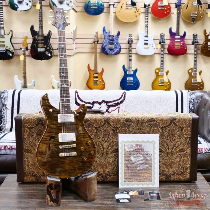 PRS Wild West Guitars 25th Anniversary Limited Run Wood Library Artist Package McCarty 594 Semi-Hollow Tiger Eye (Private Stock Color) 7.05 LBS (US Only / No International Shipping) - Image 6