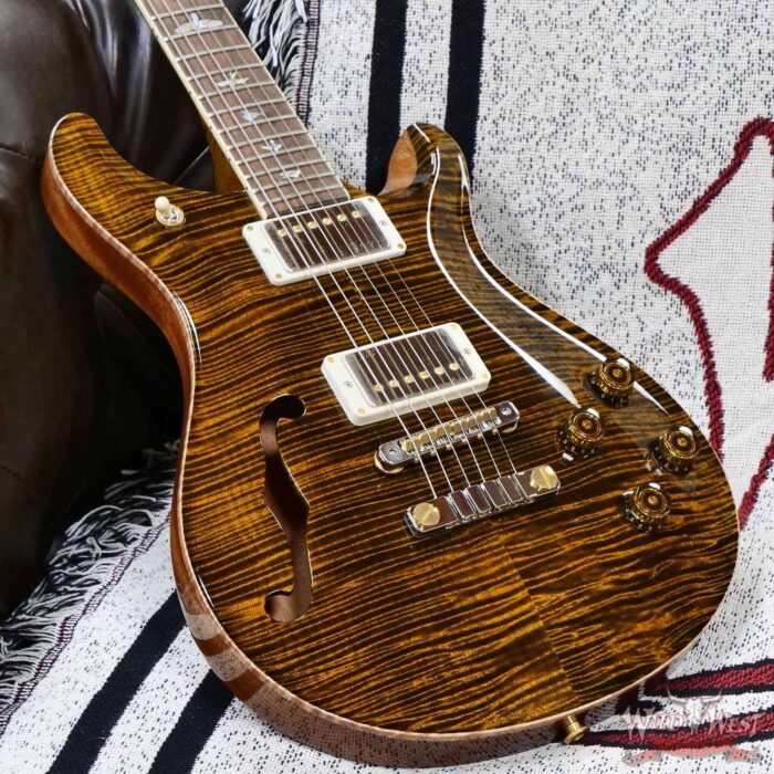 PRS Wild West Guitars 25th Anniversary Limited Run Wood Library Artist Package McCarty 594 Semi-Hollow Tiger Eye (Private Stock Color) 7.05 LBS (US Only / No International Shipping) - Image 8
