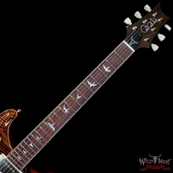 PRS Wild West Guitars 25th Anniversary Limited Run Wood Library Artist Package McCarty 594 Semi-Hollow Tiger Eye (Private Stock Color) 7.05 LBS (US Only / No International Shipping) - Image 4