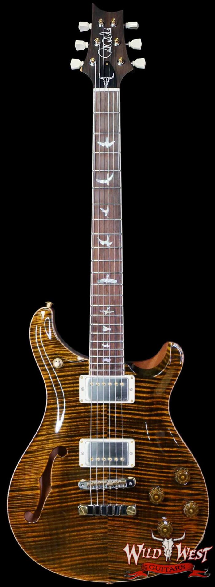 PRS Wild West Guitars 25th Anniversary Limited Run Wood Library Artist Package McCarty 594 Semi-Hollow Tiger Eye (Private Stock Color) 7.05 LBS (US Only / No International Shipping) - Image 1