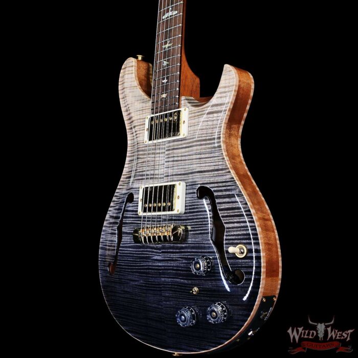 PRS Wild West Guitars 25th Anniversary Limited Run Wood Library Artist Package Hollowbody II Piezo Frostbite Fade (Private Stock Color) 5.60 LBS (US Only / No International Shipping) - Image 2