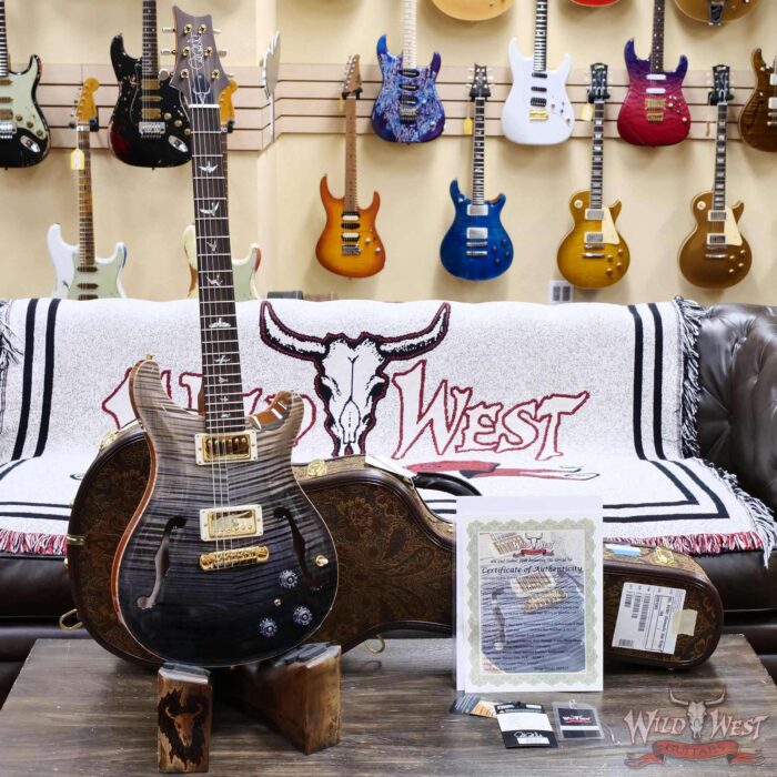 PRS Wild West Guitars 25th Anniversary Limited Run Wood Library Artist Package Hollowbody II Piezo Frostbite Fade (Private Stock Color) 5.60 LBS (US Only / No International Shipping) - Image 6