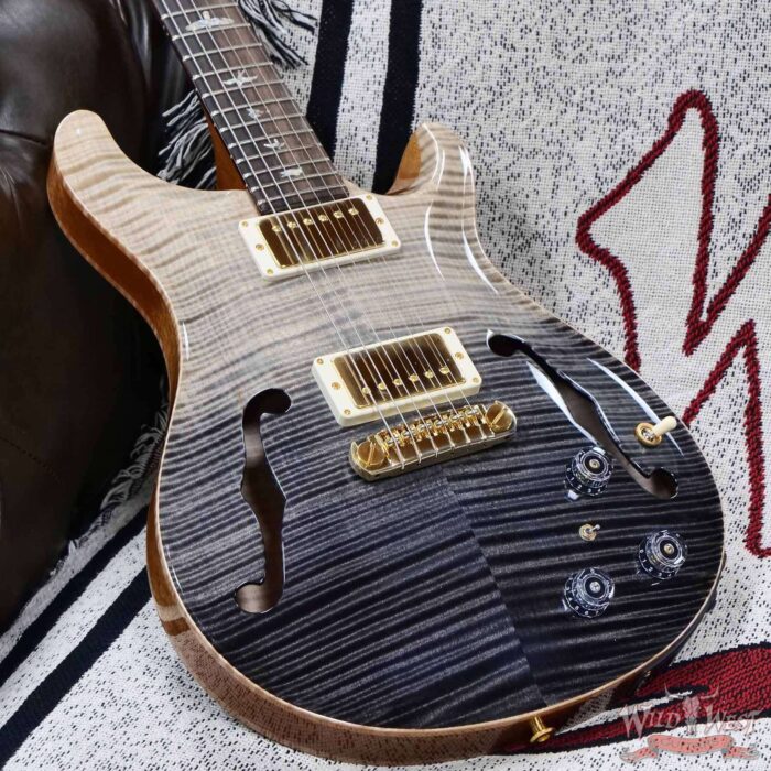 PRS Wild West Guitars 25th Anniversary Limited Run Wood Library Artist Package Hollowbody II Piezo Frostbite Fade (Private Stock Color) 5.60 LBS (US Only / No International Shipping) - Image 8