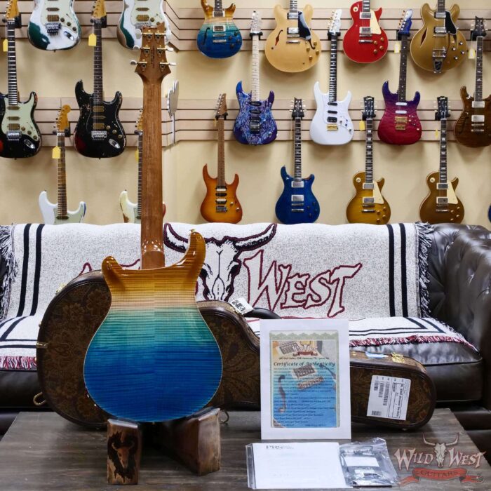 PRS Wild West Guitars 25th Anniversary Limited Run Wood Library Artist Package Hollowbody II Piezo Beach Fade (Private Stock Color) 5.60 LBS (US Only / No International Shipping) - Image 9