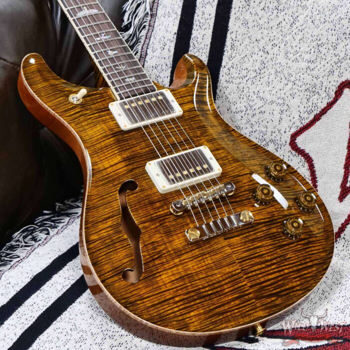 PRS Wild West Guitars 25th Anniversary Limited Run Wood Library Artist Package McCarty 594 Semi-Hollow Tiger Eye (Private Stock Color) 7.15 LBS (US Only / No International Shipping) - Image 8