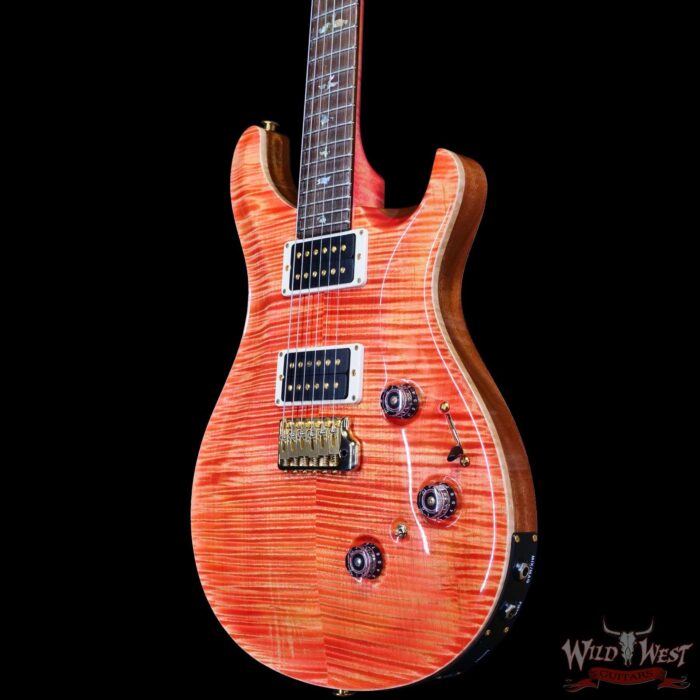 PRS Wild West Guitars 25th Anniversary Limited Run Wood Library Artist Package Custom 24 Piezo Salmon (Private Stock Color) 9.00 LBS (US Only / No International Shipping) - Image 2