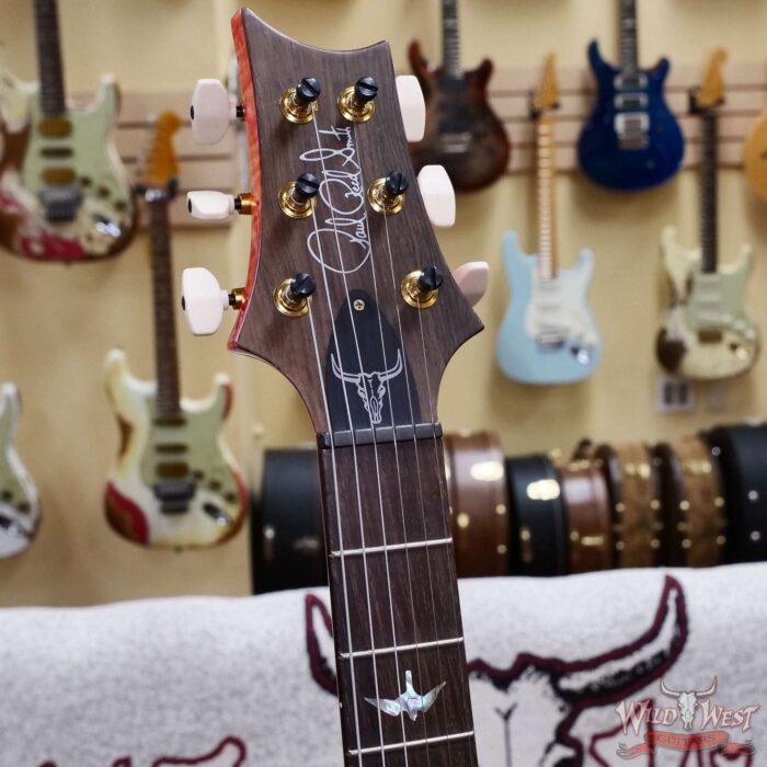 PRS Wild West Guitars 25th Anniversary Limited Run Wood Library Artist Package Custom 24 Piezo Salmon (Private Stock Color) 9.00 LBS (US Only / No International Shipping) - Image 7