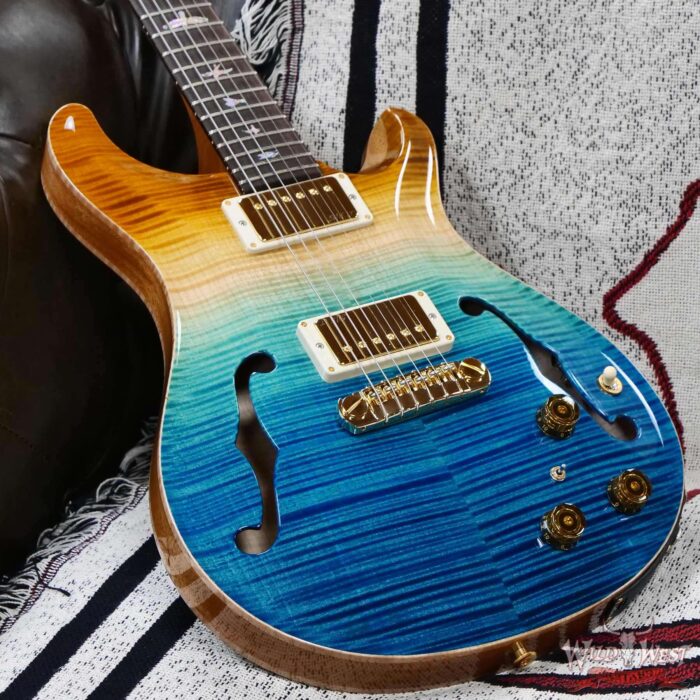 PRS Wild West Guitars 25th Anniversary Limited Run Wood Library Artist Package Hollowbody II Piezo Beach Fade (Private Stock Color) 5.50 LBS (US Only / No International Shipping) - Image 8