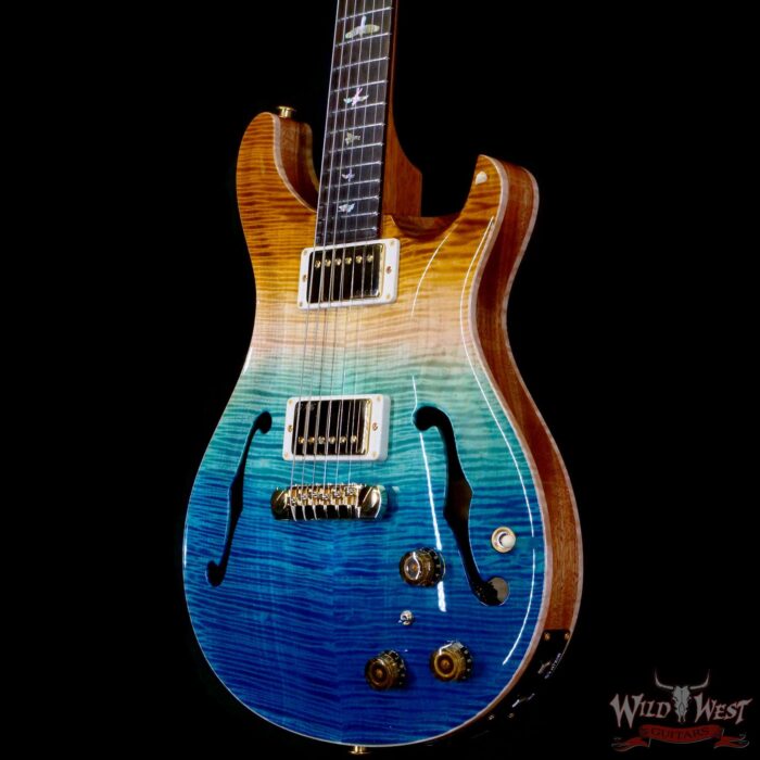 PRS Wild West Guitars 25th Anniversary Limited Run Wood Library Artist Package Hollowbody II Piezo Beach Fade (Private Stock Color) 5.65 LBS (US Only / No International Shipping) - Image 2