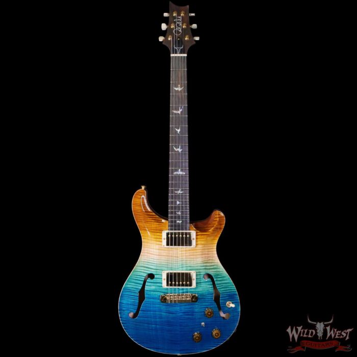 PRS Wild West Guitars 25th Anniversary Limited Run Wood Library Artist Package Hollowbody II Piezo Beach Fade (Private Stock Color) 5.65 LBS (US Only / No International Shipping) - Image 3