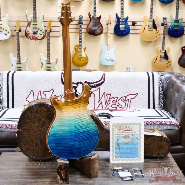PRS Wild West Guitars 25th Anniversary Limited Run Wood Library Artist Package Hollowbody II Piezo Beach Fade (Private Stock Color) 5.65 LBS (US Only / No International Shipping) - Image 9