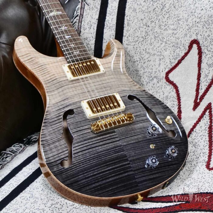 PRS Wild West Guitars 25th Anniversary Limited Run Wood Library Artist Package Hollowbody II Piezo Frostbite Fade (Private Stock Color) 5.40 LBS (US Only / No International Shipping) - Image 8