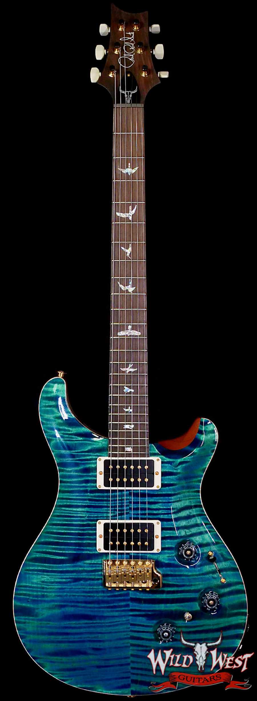 prs-25th-cu24p-laguna-385620-main__wwg_large.jpg PRS Wild West Guitars 25th Anniversary Limited Run Wood Library Artist Package Custom 24 Piezo Laguna (Private Stock Color) 8.30 LBS (US Only / No International Shipping) - Image 1