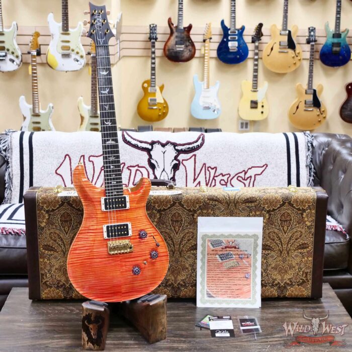PRS Wild West Guitars 25th Anniversary Limited Run Wood Library Artist Package Custom 24 Piezo Salmon (Private Stock Color) 7.90 LBS (US Only / No International Shipping) - Image 6