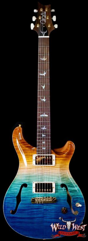 PRS Wild West Guitars 25th Anniversary Limited Run Wood Library Artist Package Hollowbody II Piezo Beach Fade (Private Stock Color) 5.55 LBS (US Only / No International Shipping)