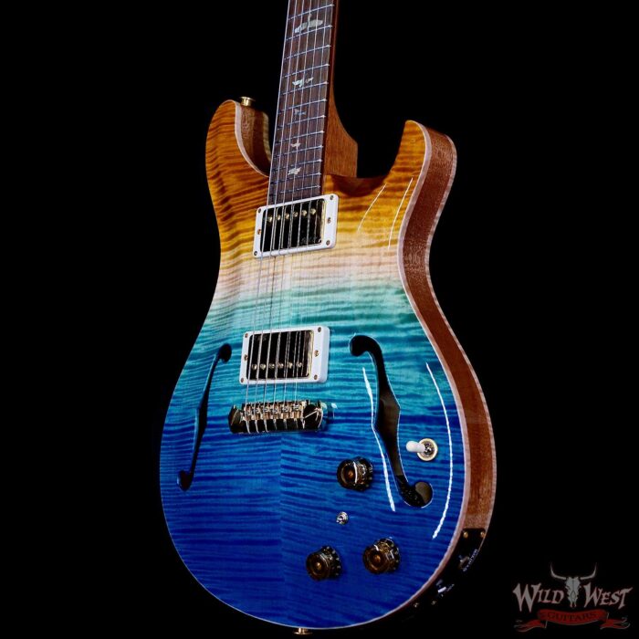 PRS Wild West Guitars 25th Anniversary Limited Run Wood Library Artist Package Hollowbody II Piezo Beach Fade (Private Stock Color) 5.55 LBS (US Only / No International Shipping) - Image 2