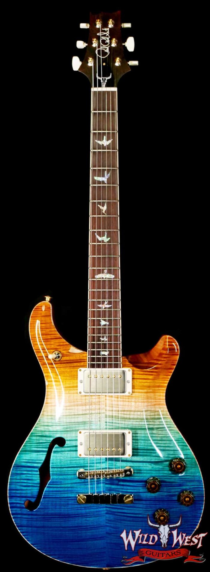 PRS Wild West Guitars 25th Anniversary Limited Run Wood Library Artist Package McCarty 594 Semi-Hollow Beach Fade (Private Stock Color) 6.90 LBS (US Only / No International Shipping) - Image 1