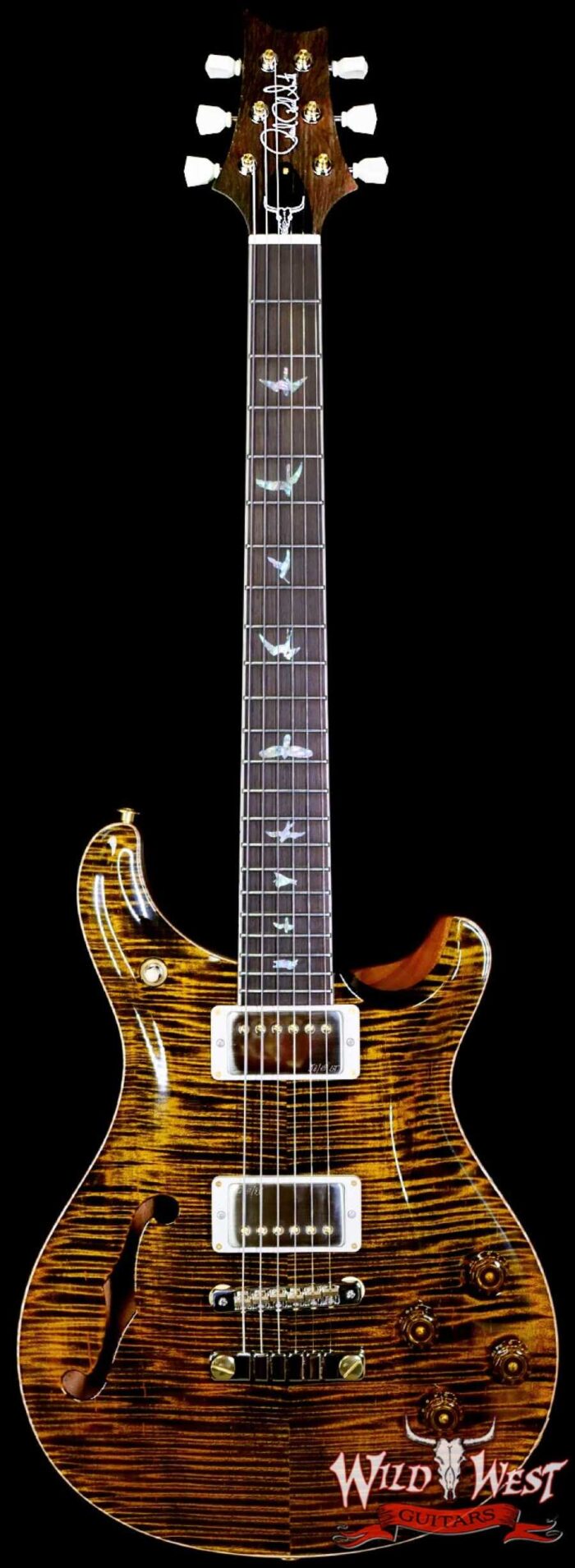 PRS Wild West Guitars 25th Anniversary Limited Run Wood Library Artist Package McCarty 594 Semi-Hollow Tiger Eye (Private Stock Color) 7.30 BBS (US Only / No International Shipping) - Image 1