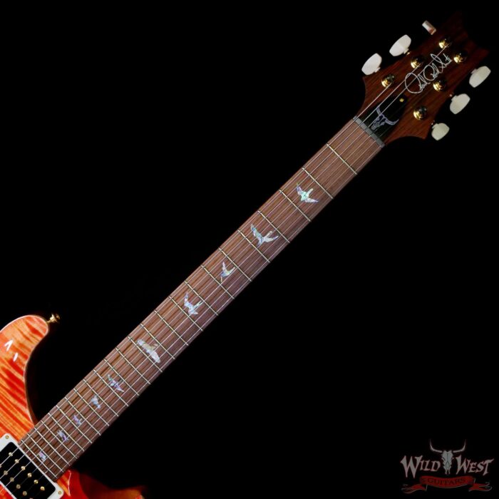 PRS Wild West Guitars 25th Anniversary Limited Run Wood Library Artist Package Custom 24 Piezo Salmon (Private Stock Color) 8.40 LBS (US Only / No International Shipping) - Image 4