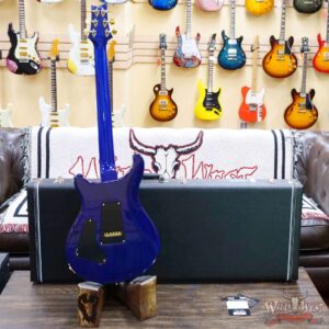 Paul Reed Smith PRS Core 10 Top Special Run Custom 24 Quilt Maple Top Korina Neck East Indian Rosewood Board Violet Blue Burst - Image 9