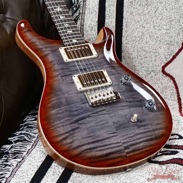 Paul Reed Smith PRS Wild West Guitars Special Run CE 24 Painted Black Neck 57/08 Covered Pickups Faded Grey Black Cherry Burst 7.60 LBS - Image 6